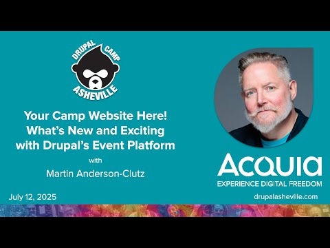 Preview image for the video "Your Camp Website Here! What’s New and Exciting with Drupal’s Event Platform". Preview image for the video "Your Camp Website Here! What’s New and Exciting with Drupal’s Event Platform".
